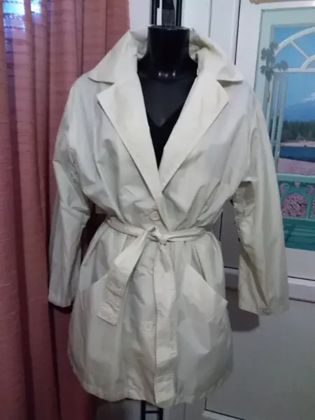Retro pršiplášť-kabátek