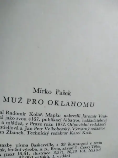 Mirko Pašek: Děvče a Muž pro Oklahomu 2