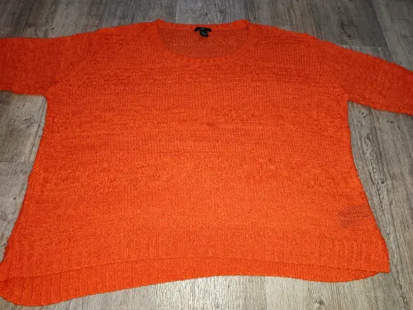 Dámský oranžový svetr H&M XL