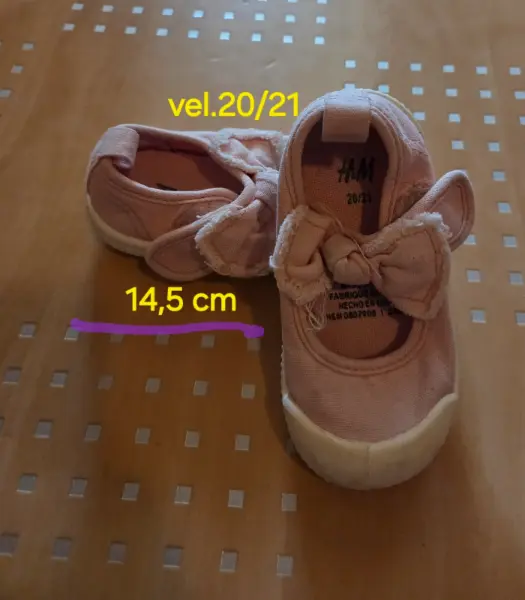 Dívčí růžové botičky H&M vel. 20/21