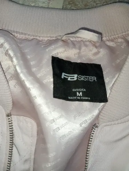 Světle růžová bomber bunda FB Sister 2