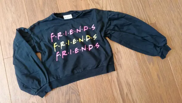 Dětská mikina Friends, černá, vel. 10-11 let