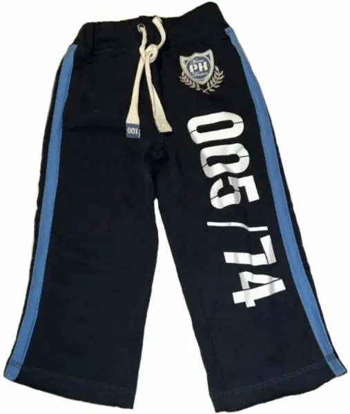 Tmavě modré tepláky, námořnický styl, vel. 92