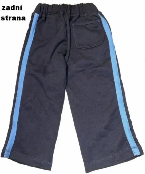 Tmavě modré tepláky, námořnický styl, vel. 92 4