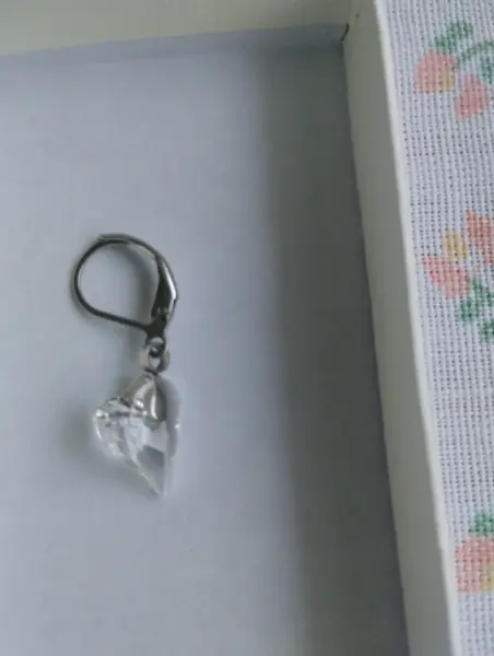 Náušnice se srdíčky Crystals from Swarovski 3