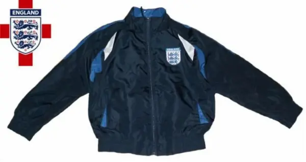 Tmavě modrá sportovní bunda England, vel. 5-6 let