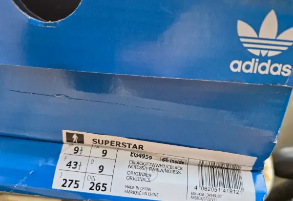 Boty Adidas Superstar černé Vel. 43,44 8