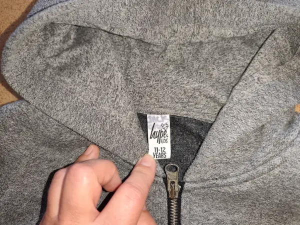Šedá mikina Hype na zip, vel. 152 (11-12 let) 4