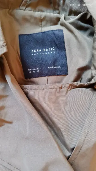Dámský trenčkot Zara Basic 2