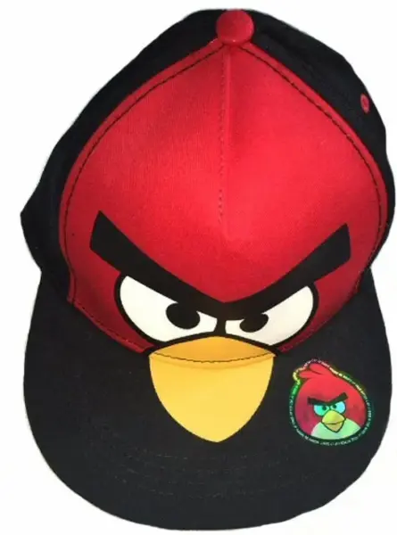 Černo - červená kšiltovka Angry birds, vel.12y