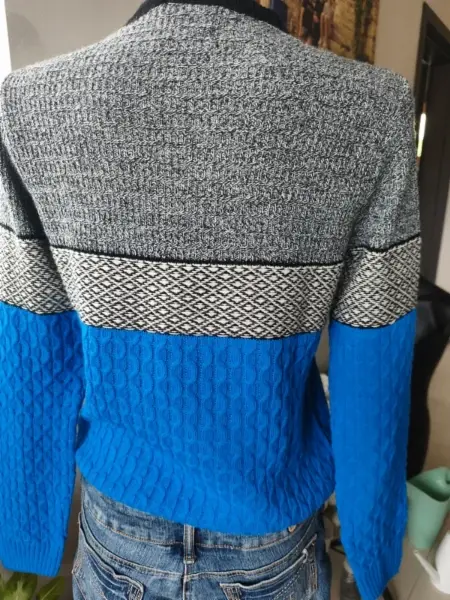 Dámský svetr ASOS, modro-šedý, velikost XS 3