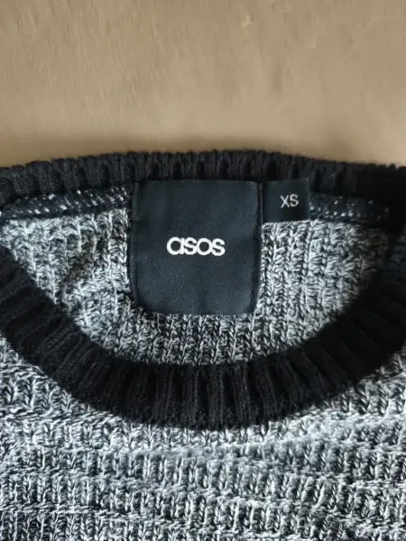 Dámský svetr ASOS, modro-šedý, velikost XS 5