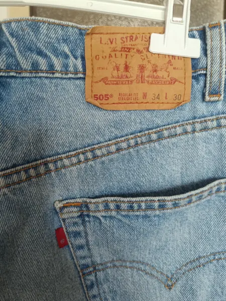 Pánské džíny Levi's 505, vel. W34 L30 cca M/L 9