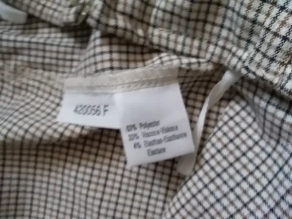 Kostičkované, pružné  kalhoty do pasu 5