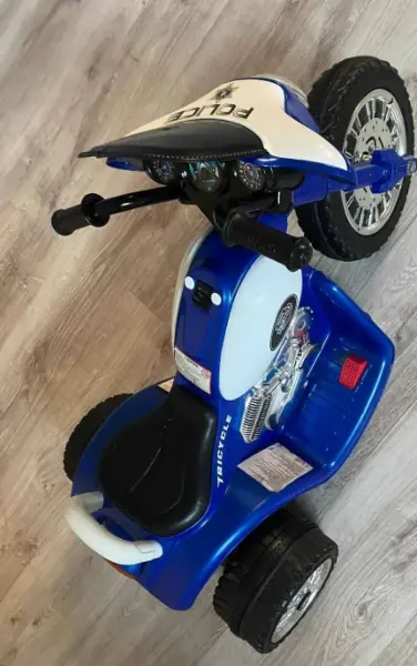 Dětská elektrická policejní motorka - tříkolka 3