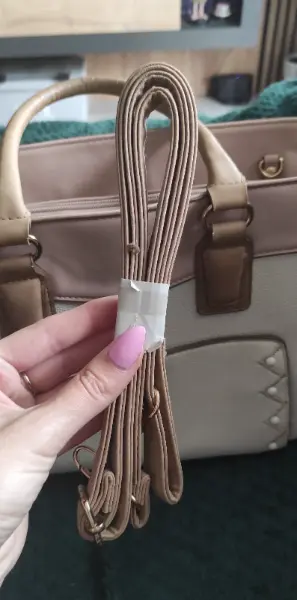 Elegantní dámská kabelka v béžovo-hnědé barvě 7