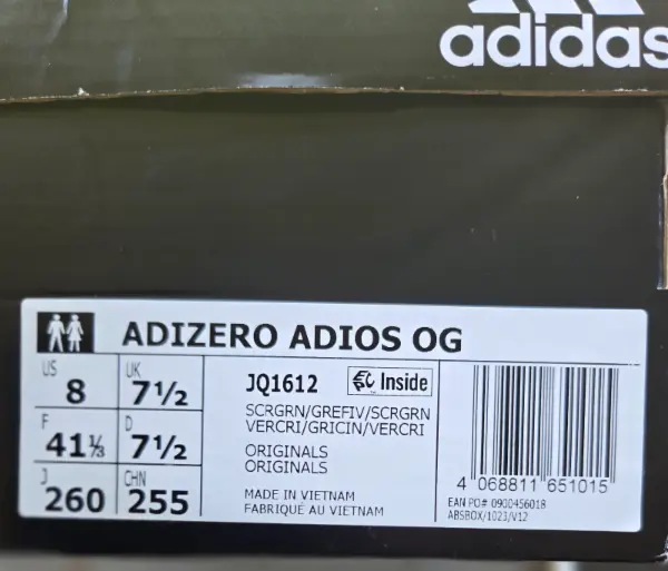 Nové běžecké boty Adidas Adizero Adios OG,Vel.41,5 7