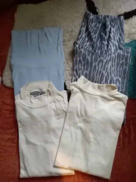 Dvě bavlněná smetanová mikino-trika M-XL 8