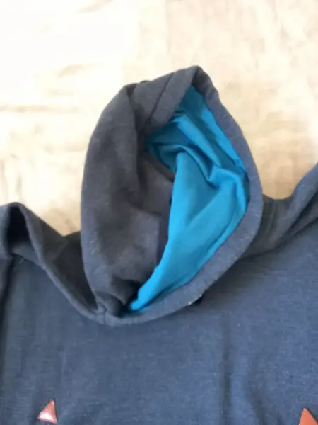 Pánská mikina s kapucí, tmavě modrá, vel. XL 3