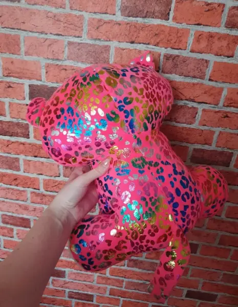 Plyšový leopard s třpytivým vzorem 3
