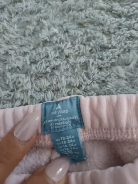 Dětské tepláky Baby Gap, světle růžové, vel. 18-24m 3