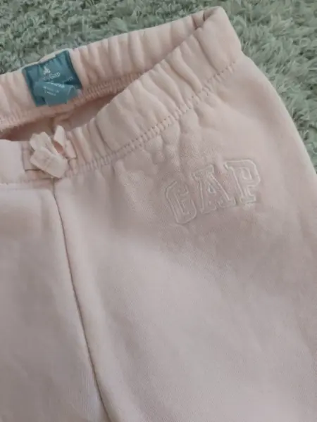 Dětské tepláky Baby Gap, světle růžové, vel. 18-24m