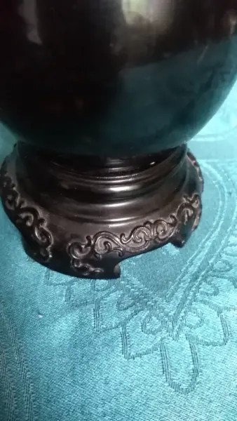Čínská váza a miska s reliéfem 11