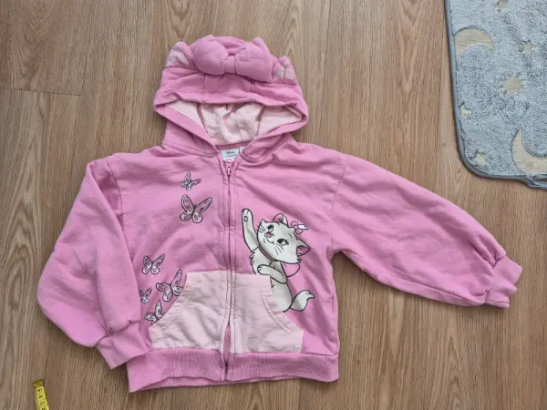 Dívčí mikina Disney Marie, růžová vel 128