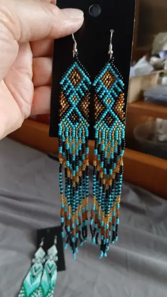 Dlouhé letní náušnice  2