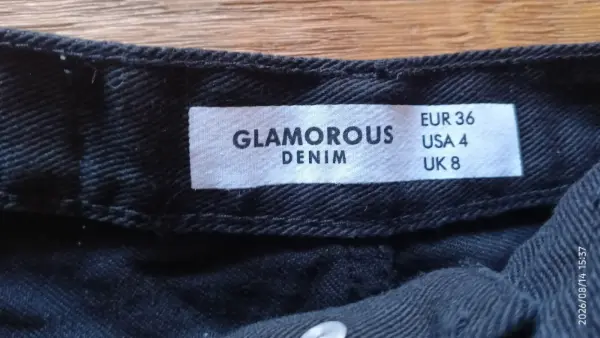 Černé džínové kraťasy Glamorous Denim 2