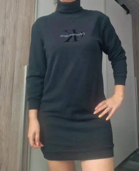 Černé šaty Calvin Klein Jeans