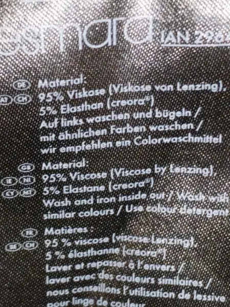 Dlouhá černá sukně Esmara vel.M 3