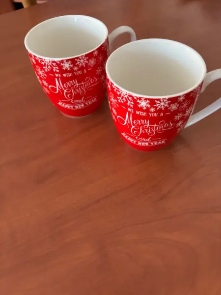 Vánoční hrnky s motivem vloček (2 ks) 3