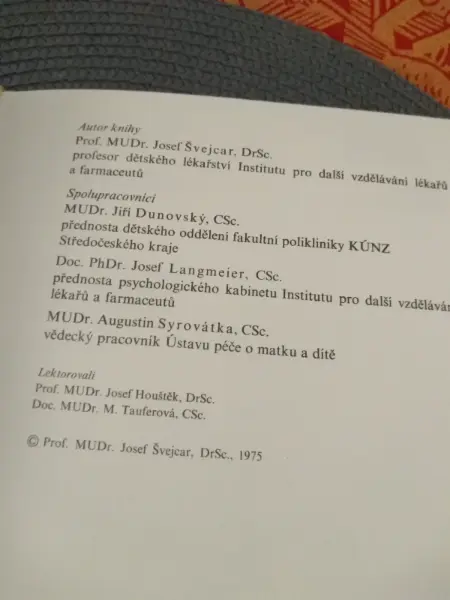 Péče o dítě-J.Švejcar 5