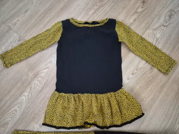 Dětský set s leopardím vzorem 116/122 2