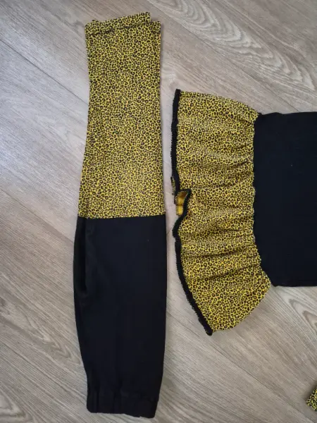 Dětský set s leopardím vzorem 116/122 3