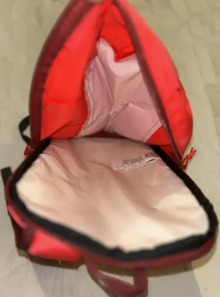 Křiklavě / reflexně růžový batoh, objem 10 L 5