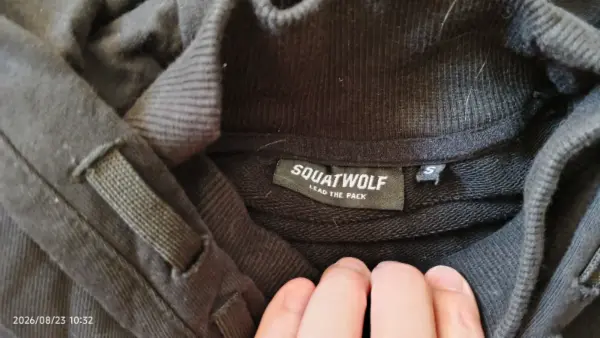 Černá mikina SQUATWOLF 2