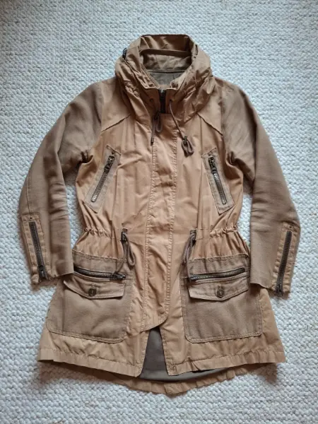 Dámská bunda Zara Basic, béžová, vel. S