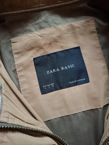 Dámská bunda Zara Basic, béžová, vel. S 6