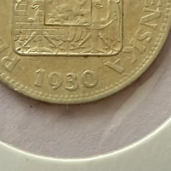 Československá mince 10 Kč 1930 3