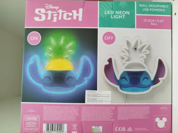 Disney Stitch LED neonové světlo na zeď 6