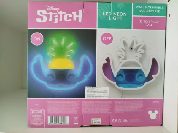 Disney Stitch LED neonové světlo na zeď 3