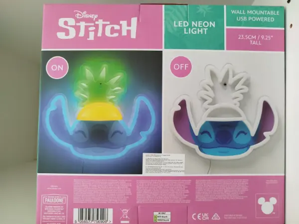 Disney Stitch LED neonové světlo na zeď 5
