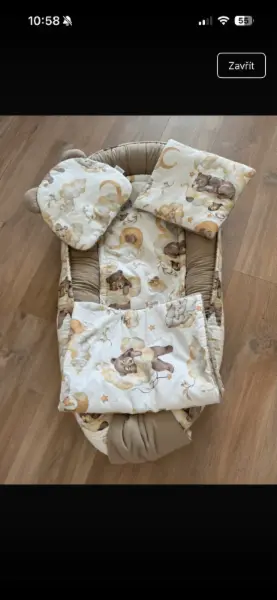 Dětské hnízdo pro miminko s motivem medvídků