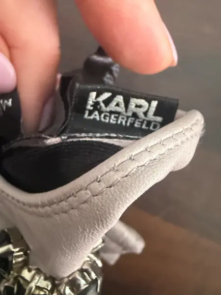 Kožené rukavice Karl Lagerfeld s kamínky 4