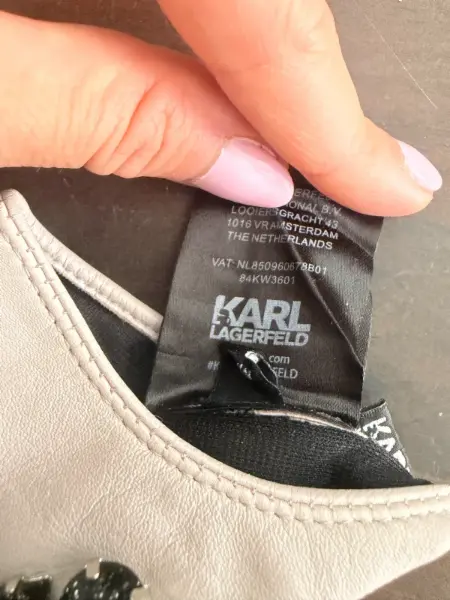Kožené rukavice Karl Lagerfeld s kamínky 6
