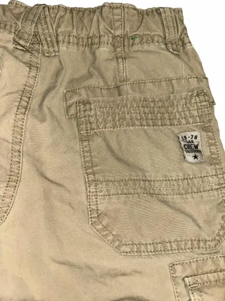 Béžové cargo kalhoty kapsáče Benetton, vel. 6–7 let