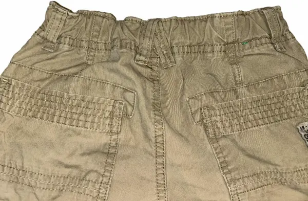 Béžové cargo kalhoty kapsáče Benetton, vel. 6–7 let 9