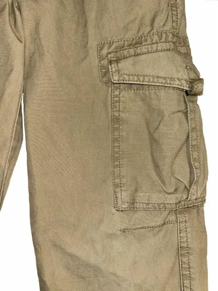 Béžové cargo kalhoty kapsáče Benetton, vel. 6–7 let 6